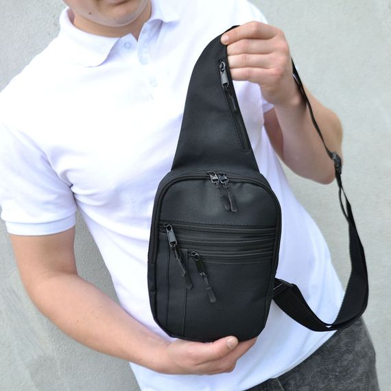 Сумка нагрудна водонепроникна, Маленька чоловіча брезентова сумка Якісна тактична з кобурою JY-86 | Зображення 1