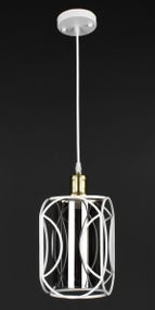 Люстра підвісна LOFT на 1 лампочку 27754 Білий 35-100х15х15 см.