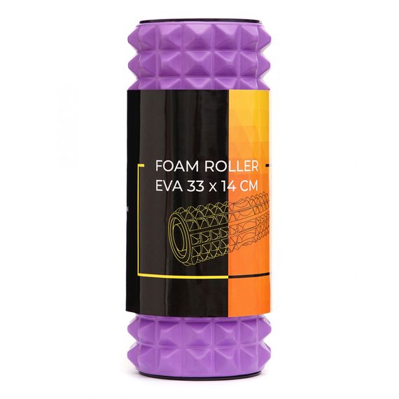 Масажний ролик Cornix EVA 33 x 14 см (валик, ролер) XR-0338 Violet | Зображення 1