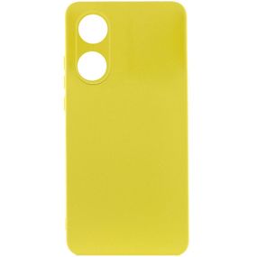 Чохол Silicone Cover Lakshmi Full Camera (A) для Oppo A58 4G Жовтий / Flash
