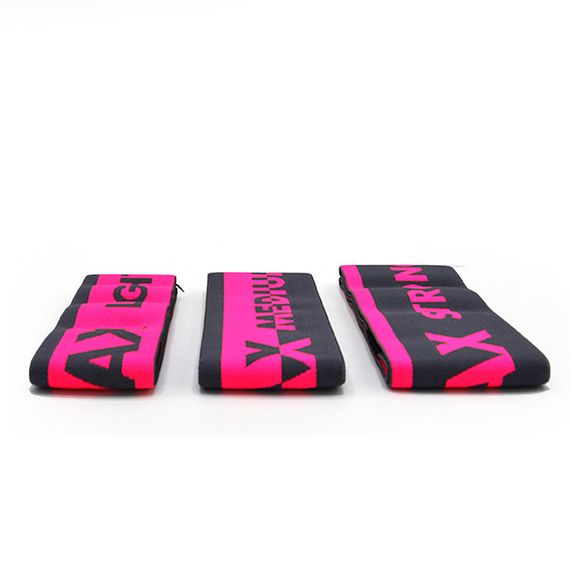 Набір тканевих гумок для фітнесу та спорту MadMax MFA-305 Hiploop set 3 pcs. Grey/Pink | Зображення 5