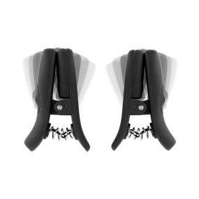 Зажимы для сосков с вибрацией Bedroom Fantasies Vibrating Nipple Clamps - Black Sex Aura