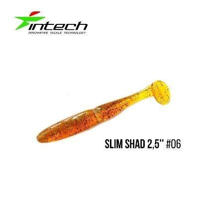 Силіконова приманка, Їстівний силікон Intech Інтеч Slim Shad 2,5"12 шт #06