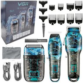 Професійний Набір 3в1 Professional Set VGR V-645 тример, машинка для стрижки волосся та електробритва