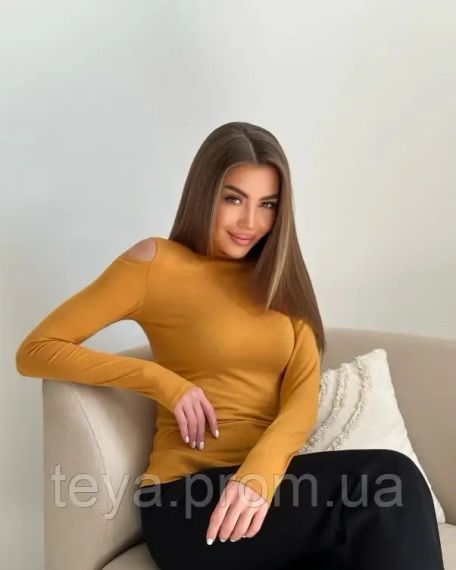 Светр колір гірчичний розмір M FI_008641 | Зображення 1