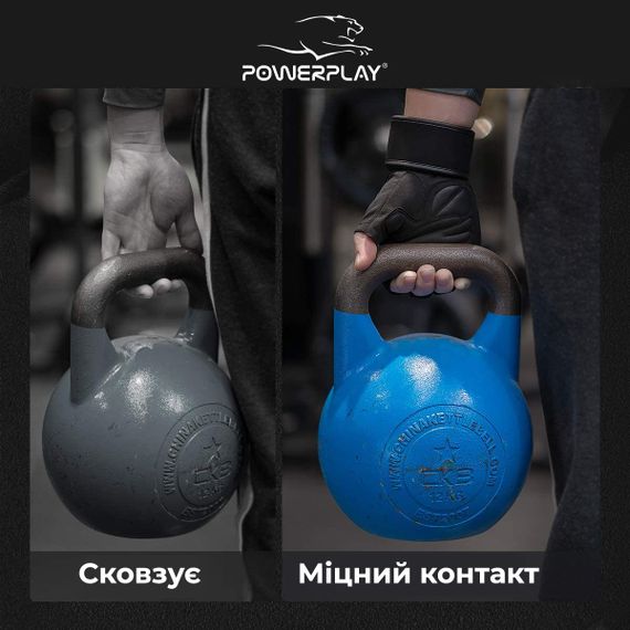 Рукавички для фітнесу PowerPlay 9058 Energy чорно-жовті S | Зображення 4