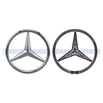 Эмблема крышки багажника Mercedes Benz X164/W164 05-12/ W203 00-15/ W212/W213 09-/ W222 13-20, Wender Parts, M 203 758 0058,