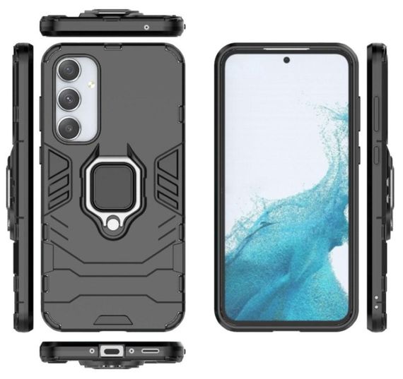 Чохол бампер Primolux Ring Armor для телефона Samsung Galaxy A35 5G (SM-A356) - Black | Зображення 2