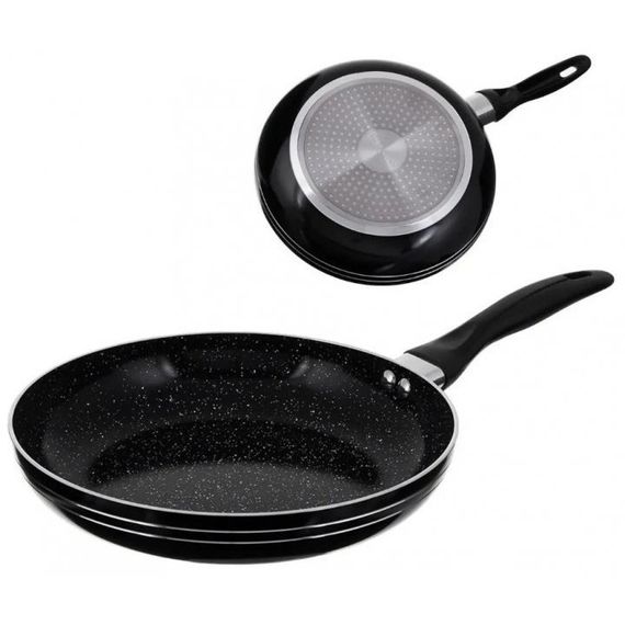 Сковорода UNIQUE UN-5151 антипригарне гранітне покриття 18 см темний мармур | Зображення 3