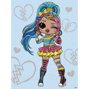 Картина по номерам "L.O.L. Surprise! Tweens Emma Emo" KHO6278, 30х40 см