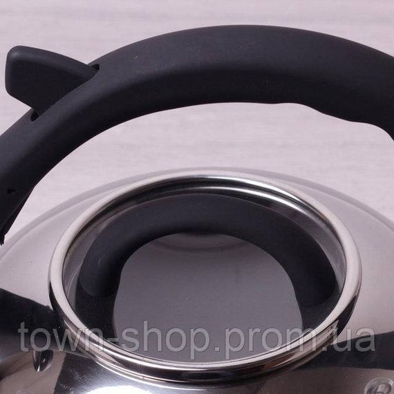 Чайник Kamille Whistling Kettle 2.8л со свистком и стеклянной крышкой KM-0687 | Зображення 1