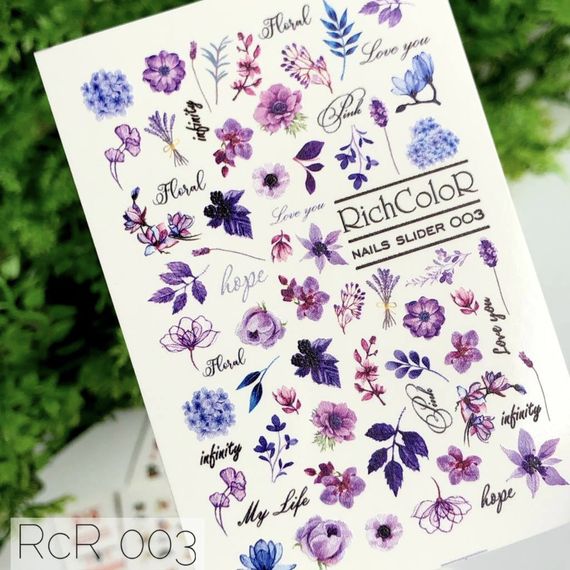 Рифлений слайдер RichColor 003 на водяній основі (6.5x9.5см)