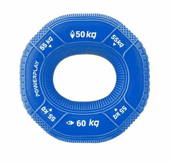 Еспандер кистьовий силіконовий PowerPlay PP-4331 Hand Grip Hard 50-55-60 кг Темно-синій (PP_4331_Navy_(50-55-60))