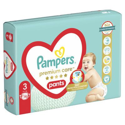 Подгузники Pampers Premium Care Pants Midi Розмір 3 (6-11 кг) 70 шт (8001090759955) | Зображення 8