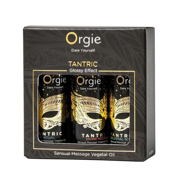 Набір олій для тантричного масажу Orgie – Tantric Mini Size Collection (3х30 мл), зволоження sexstyle