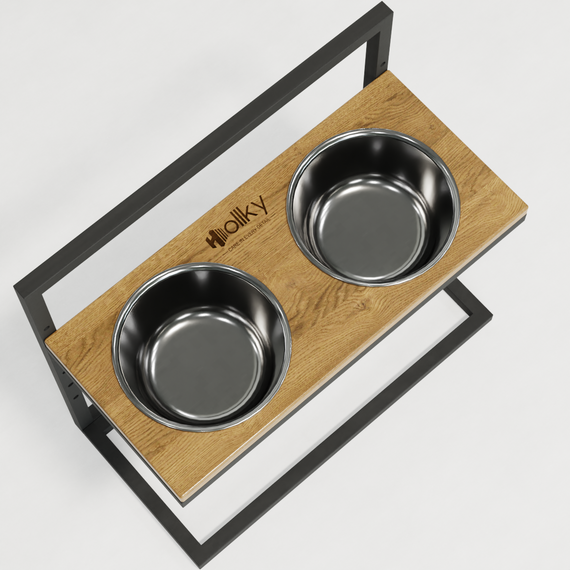 Миски на регулируемой подставке для больших собак Hollky Flex L (2 × 1.8 л) FL-502850-GRNT | Зображення 9
