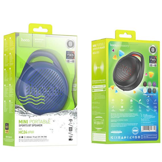 Bluetooth Колонка Hoco HC24 Hearty sports Blue | Зображення 1