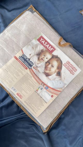 Электропростынь турецкая "Здоровый сон - залог хорошего самочувствия" 120/160 см. YM2301