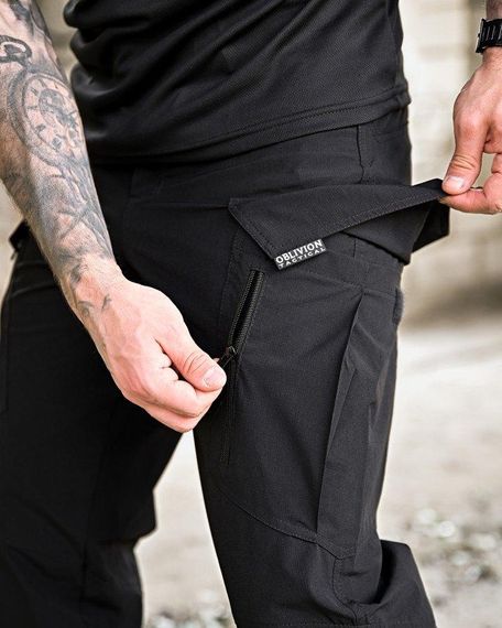 Стрейчові літні тактичні штани OBLIVION black ДЛ7352 | Зображення 3