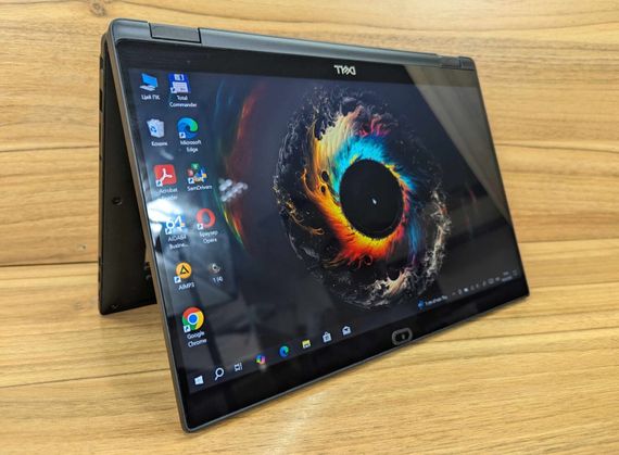 Ноутбук-трансформер Dell Latitude 7390 / 13.3" (1920x1080) IPS Touch / Intel Core i7-8650U (4 (8) ядра по 1.9 - 4.2 GHz) / 16 GB DDR4 / 256 GB SSD / Intel UHD Graphics 620 / WebCam / Windows 10 б/в + Подарунок Бездротова миша / USB | Зображення 6