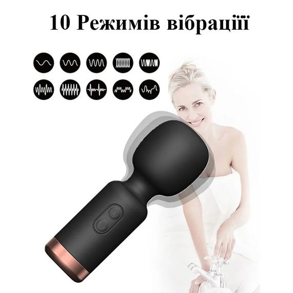 Компактний вібратор-мікрофон чорного кольору (USB) | Зображення 1