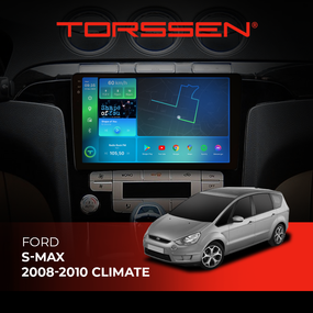 Штатна магнітола Torssen 2K Ford S-max 08-10 climate F98256 4G Carplay DSP