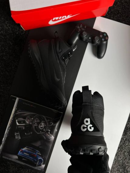 Зимові чоловічі кросівки ACG Mountain Fly Black White Fur , В'єтнам | Зображення 3