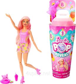 Набор Barbie Pop Reveal Fruit Series Strawberry Lemonade Кукла Барби Сочные фрукты Клубничный лимонад