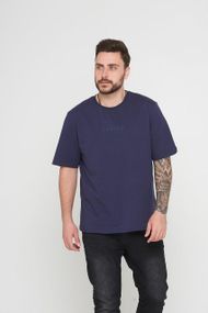 Футболка для мужчин темно-синяя с надписью, 2XL