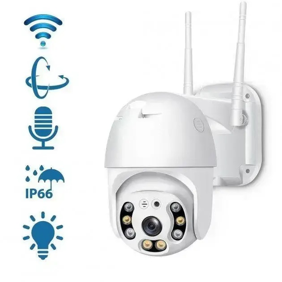 Вулична поворотна IP-камера A8 Wi-Fi ICSSE / 4mp 360 (A8) monitor ICSSE | Зображення 2