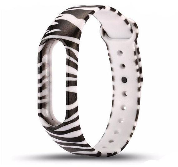 Силіконовий ремінець Primo для фітнес-браслета Xiaomi Mi Band 2 - Zebra