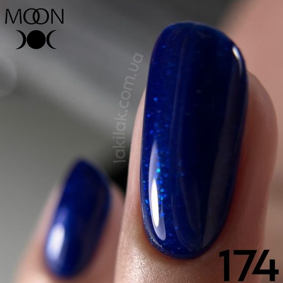 Гель-лак Moon Full №174 сапфір 8мл