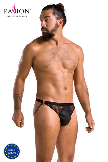 Дерзкие открытые трусы Passion 034 Slip Open Luke, Черный, S, M, Маленький размер | Зображення 4