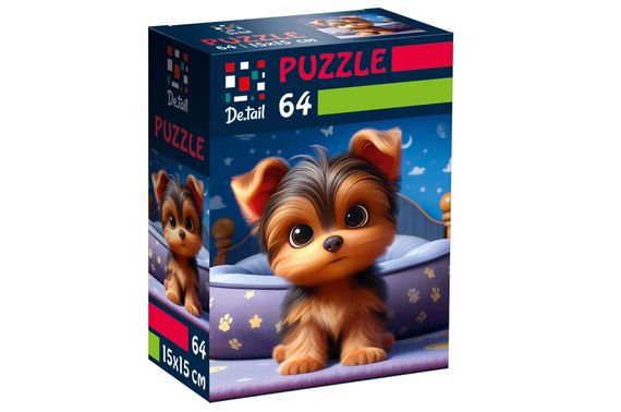 Пазли De.tail. Допитливе цуценя. 64 деталі DT1234-09 (укр)Vladi Toys | Зображення 2