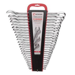 Набір ключів комбінованих 25 од., 6-32 мм, Cr-V INTERTOOL HT-1205