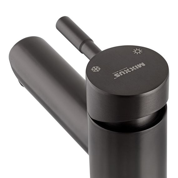 Смеситель для умывальника Mixxus SUS-001-A graphite с нерж. стали SUS304 (MI5904) | Зображення 1