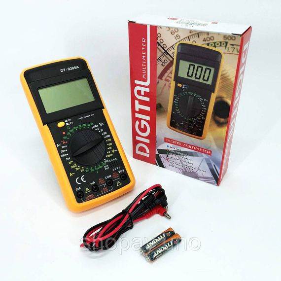 Мультиметри для роботи Digital Multimeter DT9205A, Мультиметр із функцією захисту від перевантаження ZH-62 | Зображення 5