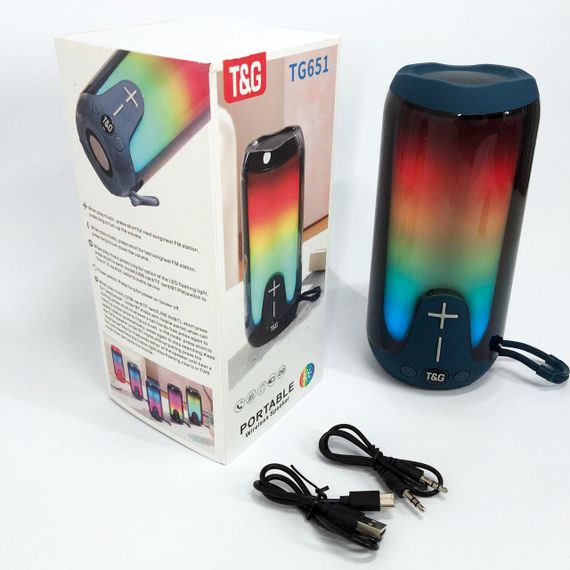 Портативна колонка з Bluetooth TG651, Потужна переносна акустична колонка, WE-291 Акумуляторна переносна | Зображення 3