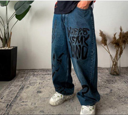 Чоловічі широкі джинси