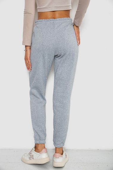 Спортивные штаны женские на флисе  -уценка, цвет светло-серый, 238R57828-1-U-3 | Зображення 3
