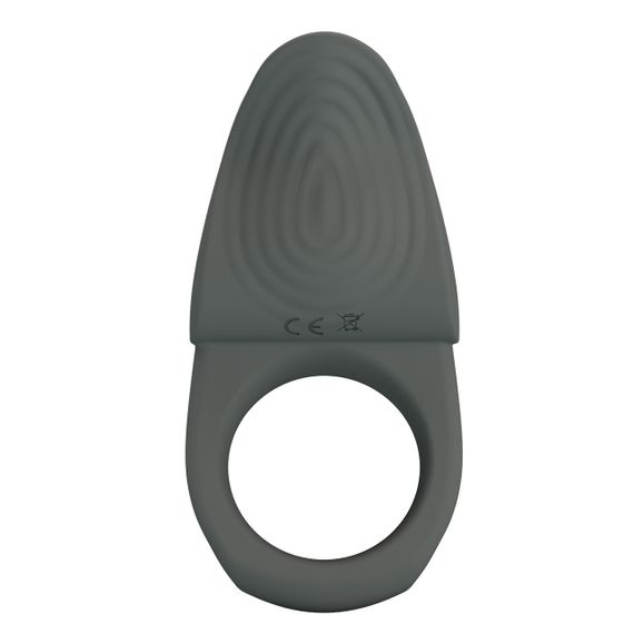 Эрекционное виброкольцо PRETTY LOVE Master Ring силиконовое, серое, 8.7 х 5 см Sex Aura | Зображення 4