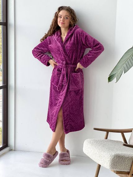 Женский махровый халат (2591/1) XL | Зображення 7
