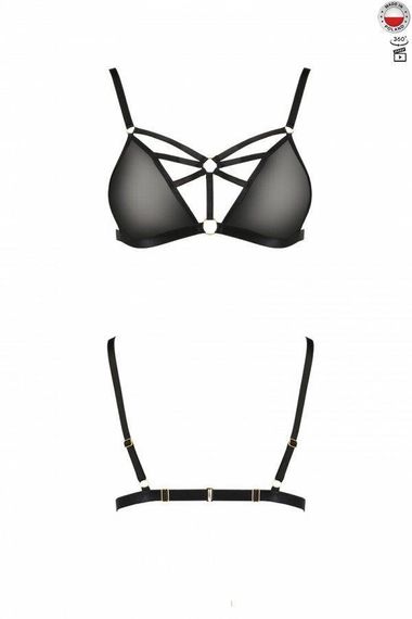 Бюстгальтер-стрепы Passion Exclusive Meggy Bra XXL/XXXL, black sexstyle