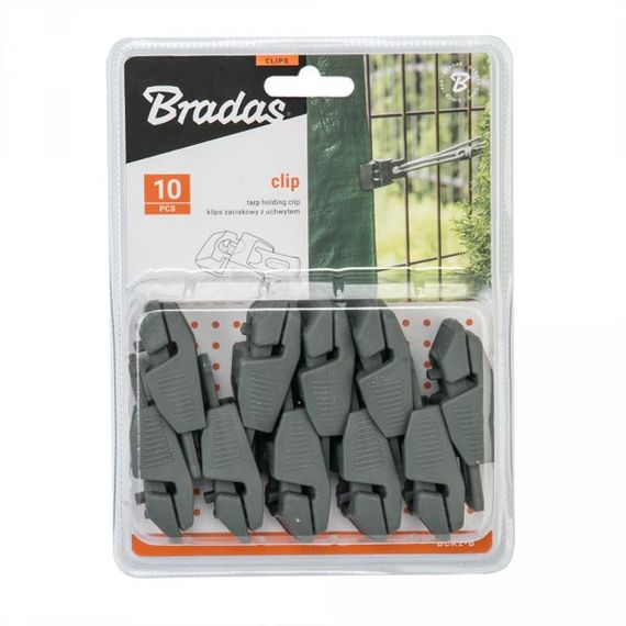 Затискачі для кріплення Bradas BUNGEE CORD CLIPS сірі 10 шт BCK2-B | Зображення 2