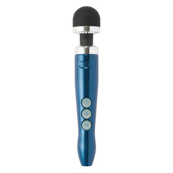 Вибромассажер DOXY Die Cast 3R - Blue Flame, очень мощный, перезаряжаемый, металлический корпус