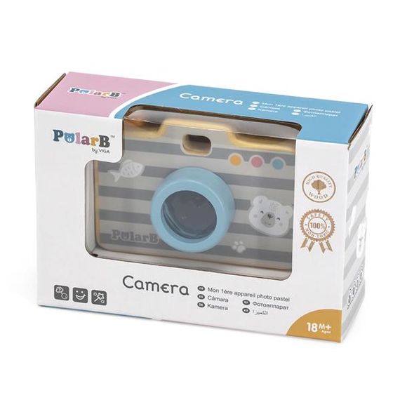 Дерев'яна іграшка Viga Toys PolarB Фотоапарат із калейдоскопом (44034) | Зображення 1