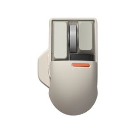 Бездротова мишка LOFREE Touch PBT біла з OLED-екраном 4000 DPI Bluetooth USB-C для ПК та ноутбуків