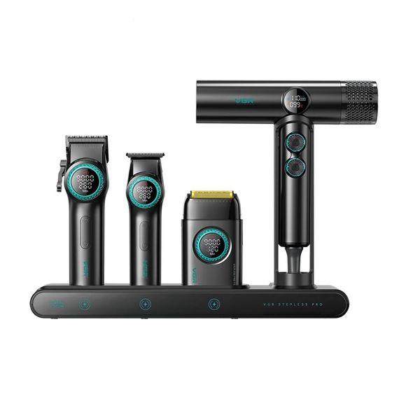 Комплект для стрижки VGR STEPLERSS PRO 4 IN 1 BLACK чорний