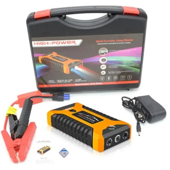 Пускозарядное автомобильное устройство Jumpstarter 27JX 12В/2А с аккумулятором на 99800mAh и фонарём ANS К | Зображення 1