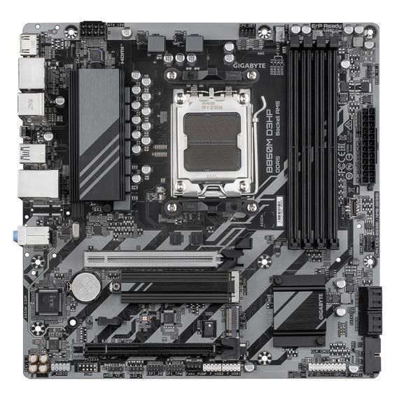 Материнская плата GIGABYTE B850M D3HP sAM5 B850 4xDDR5 M.2 HDMI DP mATX B850M_D3HP